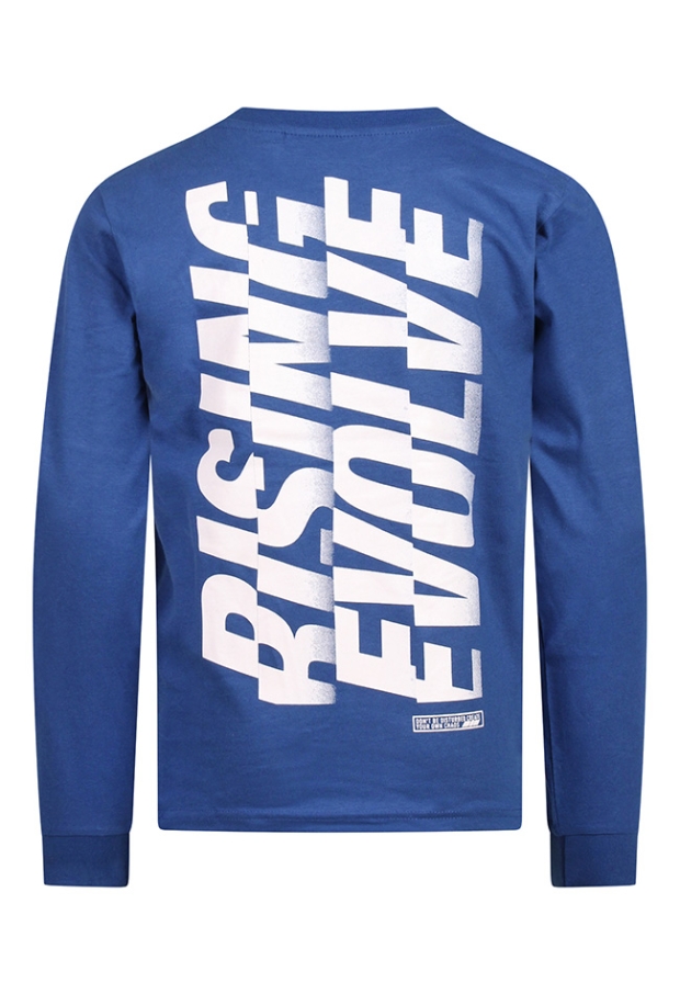 Unlocked Jongens T-shirts lange mouw blue W20541/544133