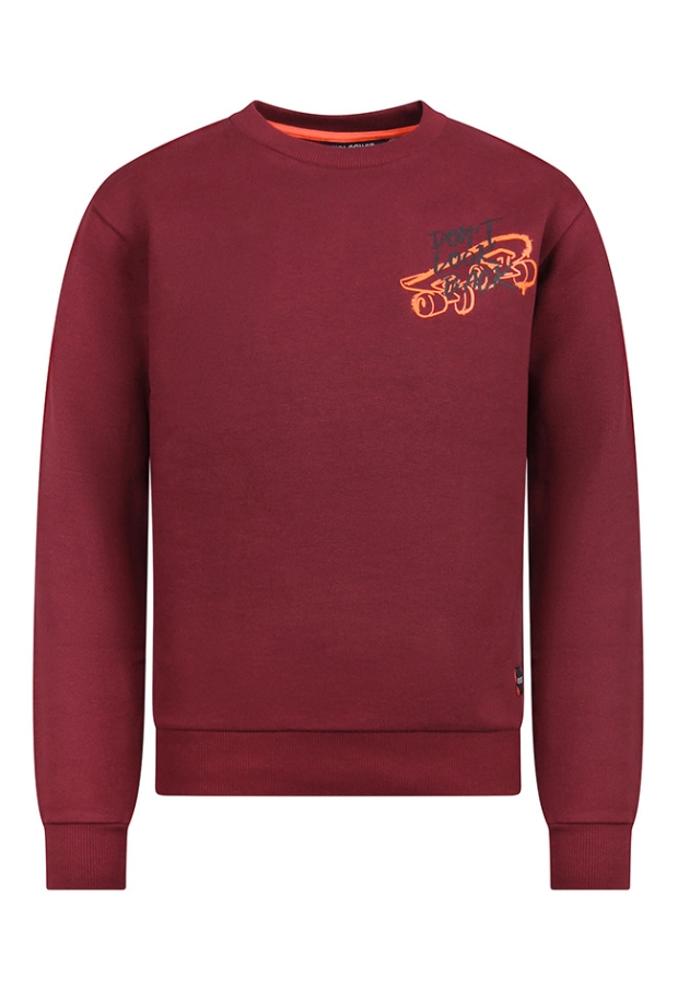 Unlocked Jongens Sweaters deep red W20542/544113