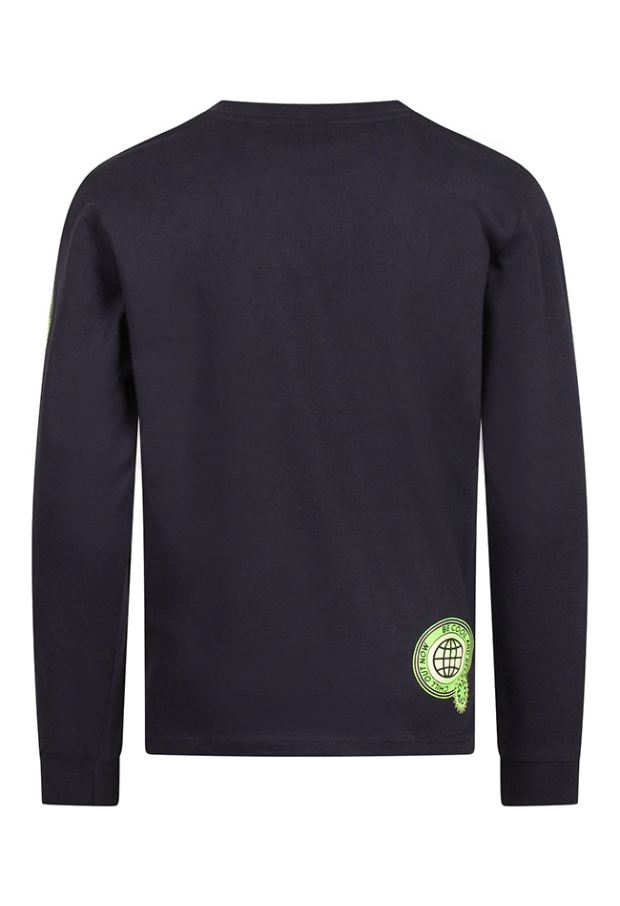 Unlocked Jongens T-shirts lange mouw navy W20546/484068R