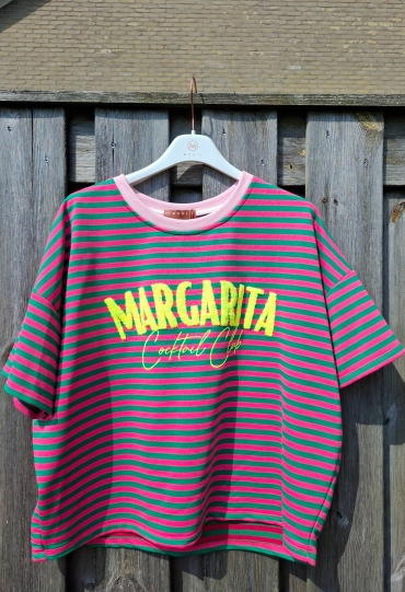 Private label Streep t-shirt margarita BOTTLE BOTTLE Private label Streep t-shirt margarita BOTTLE BOTTLE