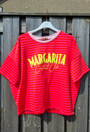 Private label Streep t-shirt margarita FEL ORANJE  FEL ORANJE