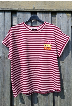 Private label Streep t-shirt ciao Bordeaux  Bordeaux