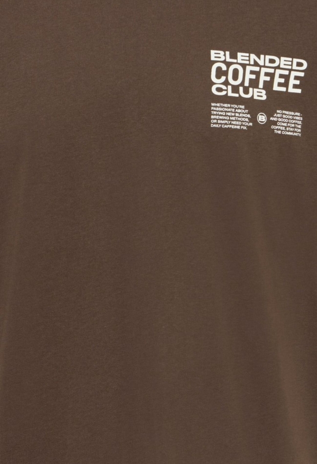 Blend Heren T-shirts korte mouw TURKISH COFFEE 20720955