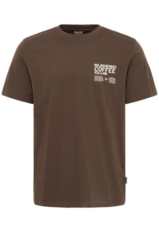Blend Heren T-shirts korte mouw TURKISH COFFEE 20720955