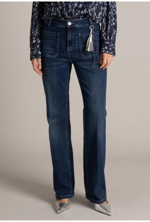 Yest Dames Jeans Dark Blue Denim 0006553