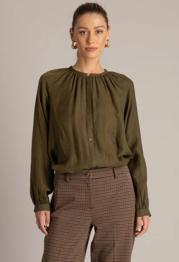 Yest Dames Blouses Olive Green 0006561 Yest Dames Blouses Olive Green 0006561