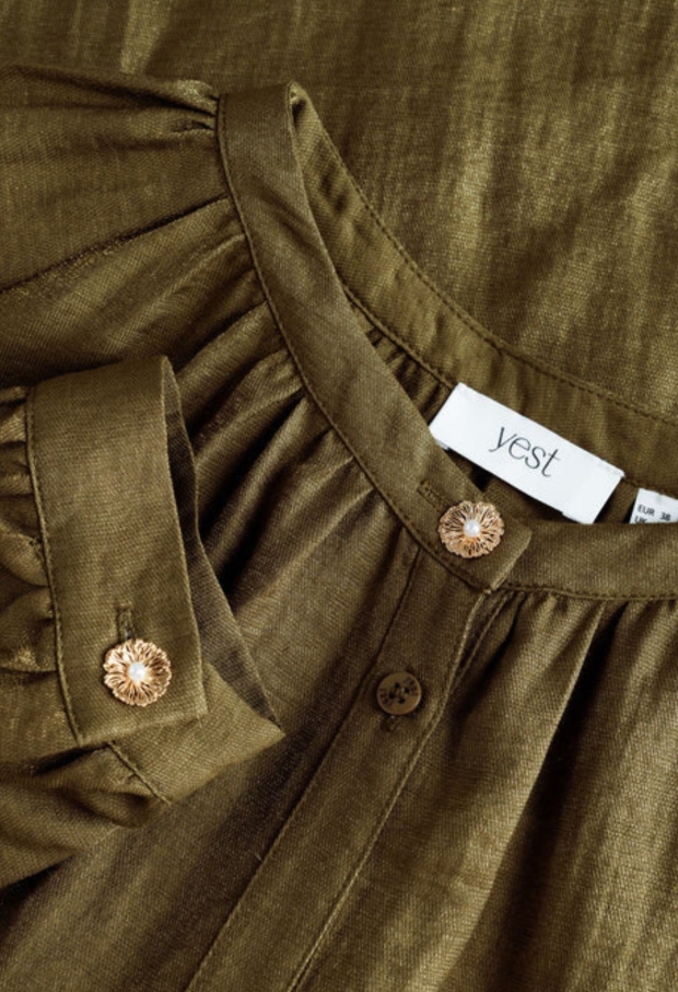 Yest Dames Blouses Olive Green 0006561 Yest Dames Blouses Olive Green 0006561
