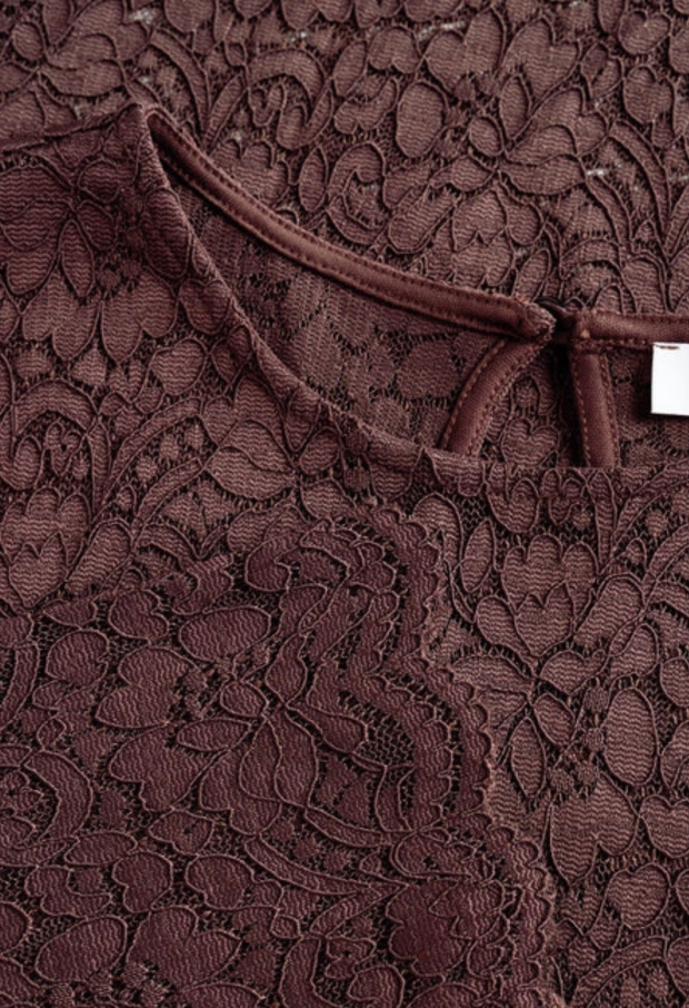 Yest Dames Tops lange mouw Brown 0006674