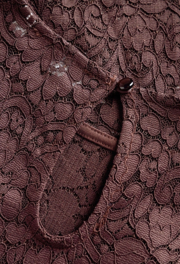 Yest Dames Tops lange mouw Brown 0006674