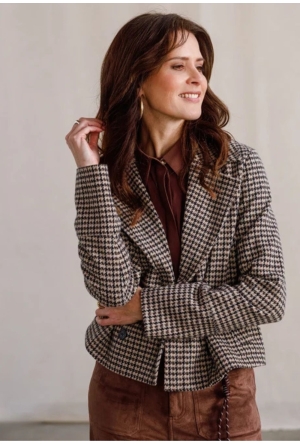 Yest Dames Blazers Brown/Multi-Colour 0006723