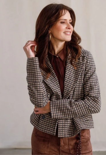 Yest Dames Blazers & Gilets bruin 0006723