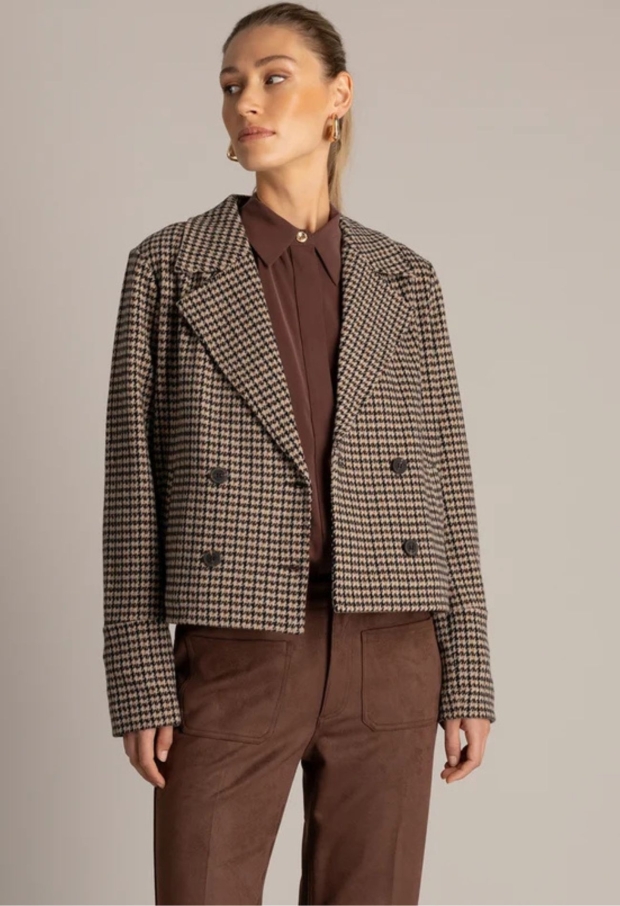Yest Dames Blazers Brown/Multi-Colour 0006723