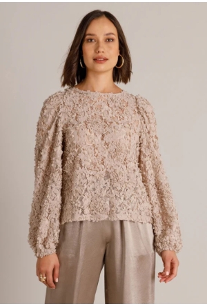 Yest Dames Tops lange mouw Light Taupe 0006751 Yest Dames Tops lange mouw Light Taupe 0006751