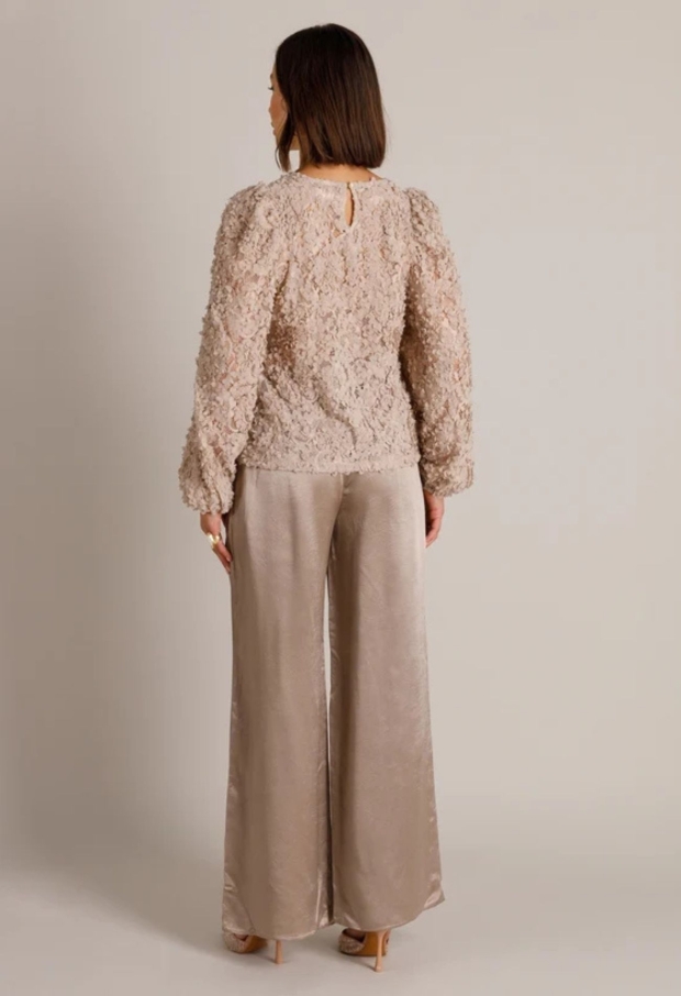 Yest Dames Tops lange mouw Light Taupe 0006751