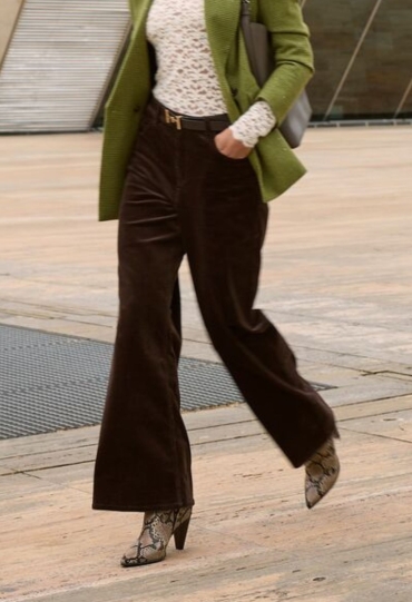 Mexx Dames Lange broeken Dark Brown MF007004363W