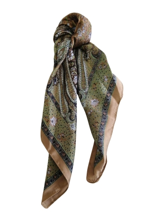 Private label Dames Sjaals, Muts & Handschoenen moss green SCF036104 Private label Dames Sjaals, Muts & Handschoenen moss green SCF036104
