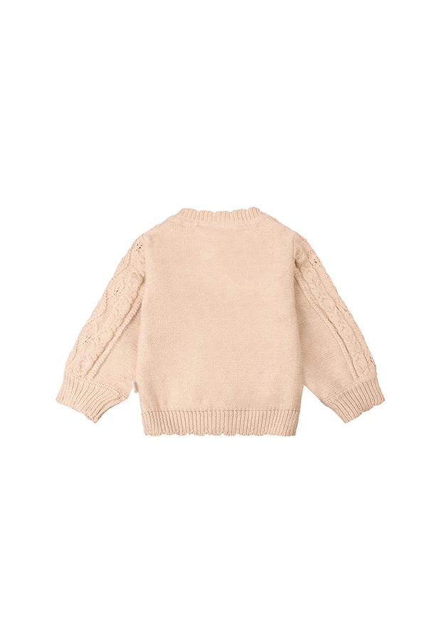 Bakkaboe Newborn Vesten lange mouw sand W20401/Lily