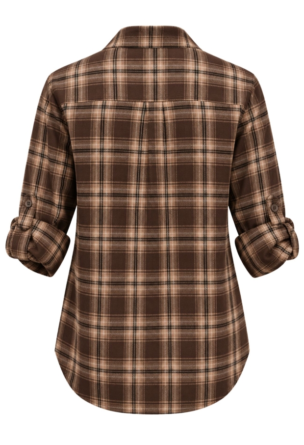 Iz Naiz Dames Blouses Dark brown 26197 Iz Naiz Dames Blouses Dark brown 26197