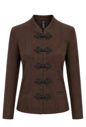 Iz Naiz Dames Blazers Dark brown 4062