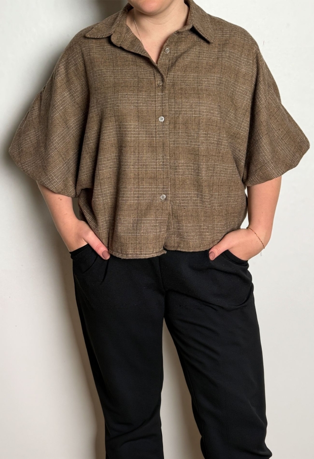 Private label Dames Blouses Bruin 12569