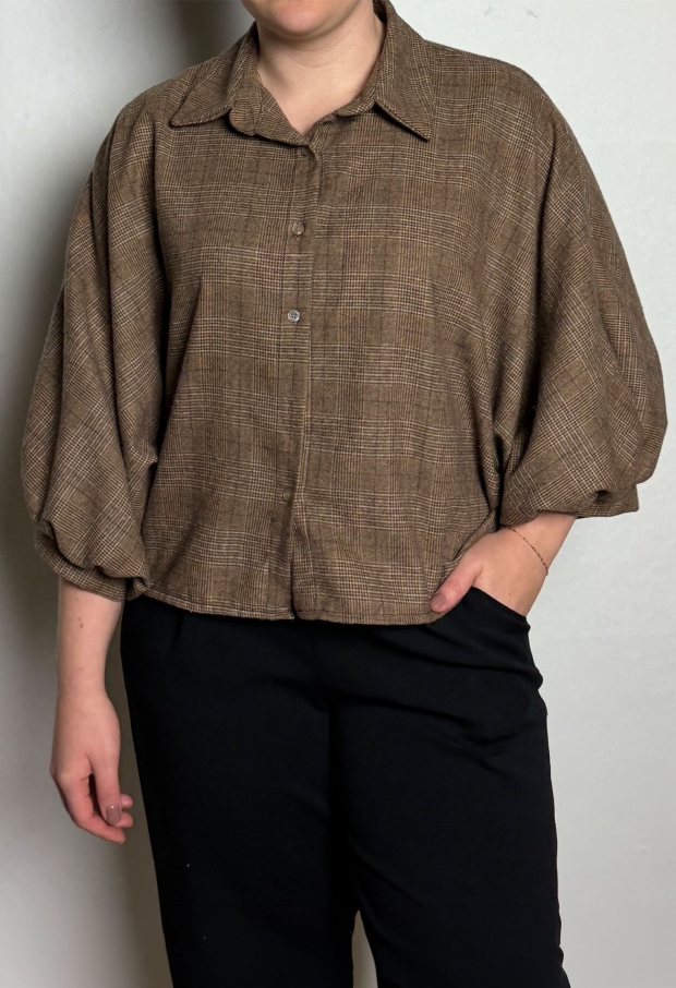 Private label Dames Blouses Bruin 12569