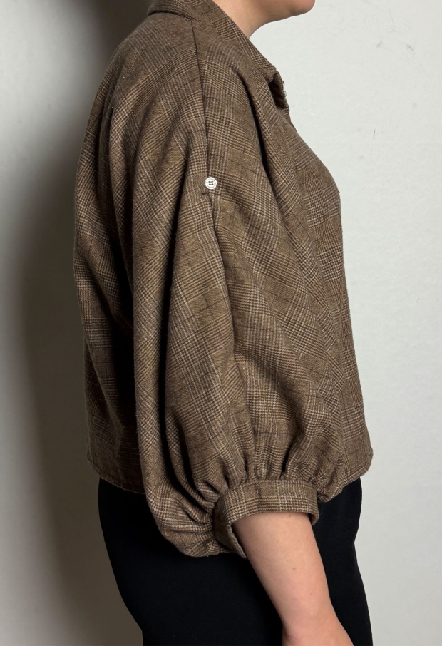Private label Dames Blouses Bruin 12569