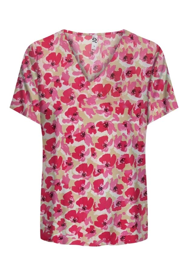 15198141 Warm Sand/PINK FLOWERS 