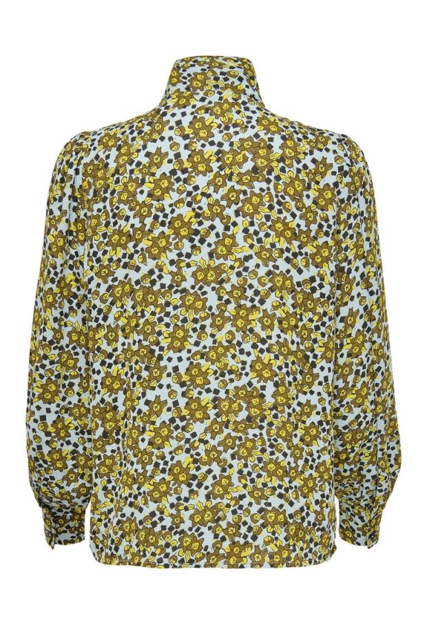 15262993 Ashley Blue/DARK OLIVE FLOWER & SQU