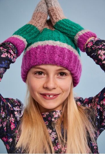 Pieces kids 17123315 Rose Violet/BLOCK STRIPES  282578001