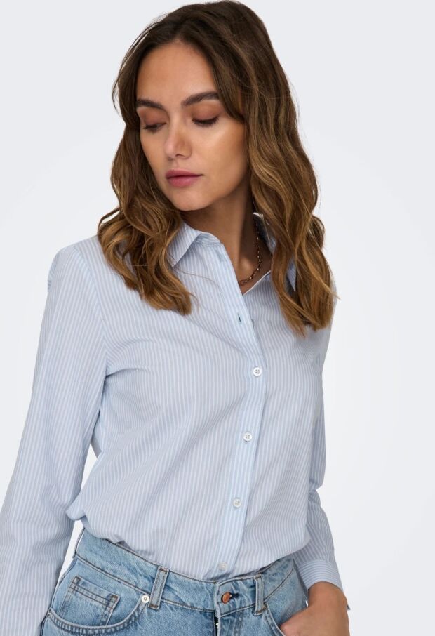 15149877 Cashmere Blue/SMALL WHITE STRIPES