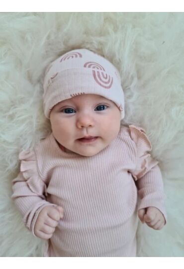 Bakkaboe W80316/Hattie aop LICHT ROSE  sepia rose