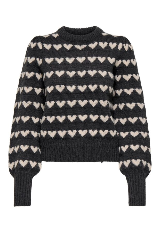 15304813 Dark Grey Melange/W. CEMENT HEARTS 