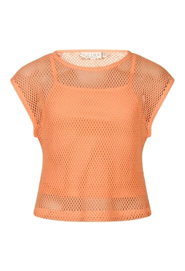 D-zine Z80260/Netty top PERZIK  cantaloupe
