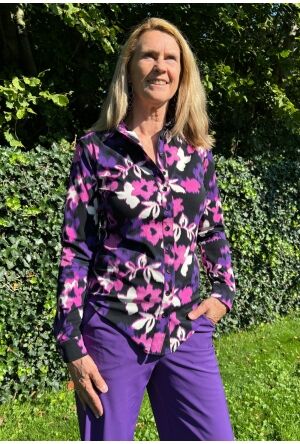 Mi Piace 60840 faded flower paars  paars