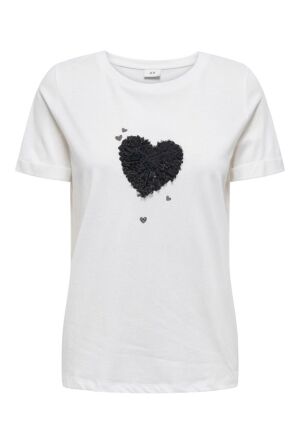 JDY 15318845 Cloud Dancer/BLACK HEARTS  177922031