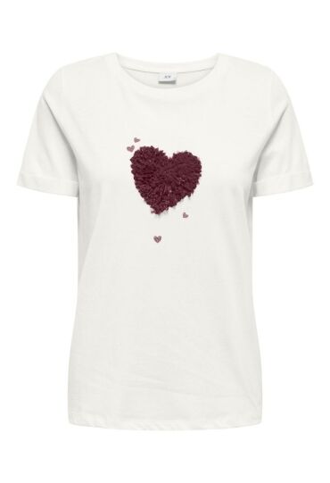 JDY 15318845 Cloud Dancer/MAROON BANNER HEARTS 177922032 JDY 15318845 Cloud Dancer/MAROON BANNER HEARTS 177922032