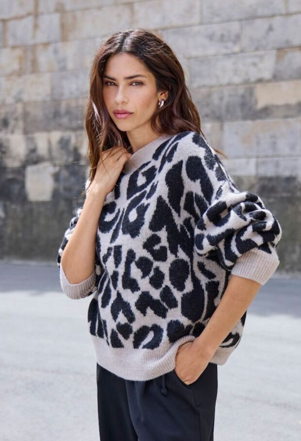 15357557 Beige/BLACK LEO 