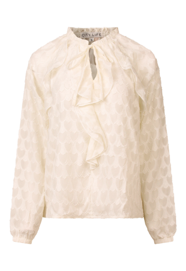 Citylife W10538/Lucia Ecru 1  snowwhite