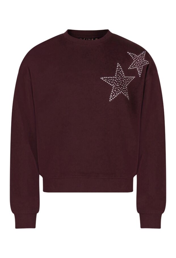 W10233/Fringe wijn rood 