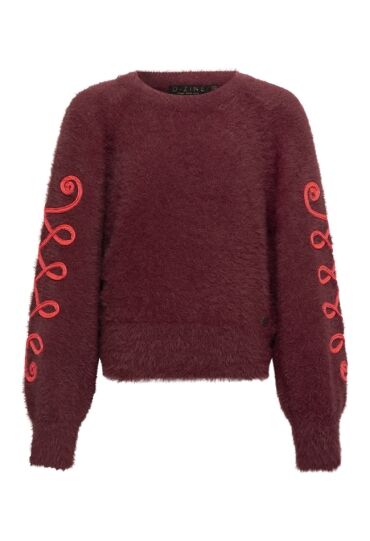 D-zine W10106/Tessy DONKER ROOD  dark red