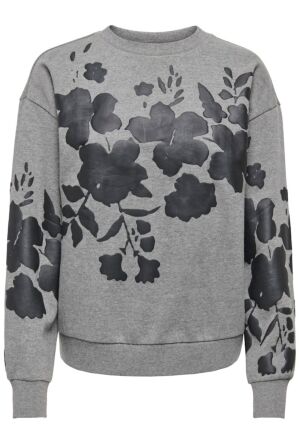 JDY 15361321 Medium Grey Melange/BLACK FLOWER  179075002